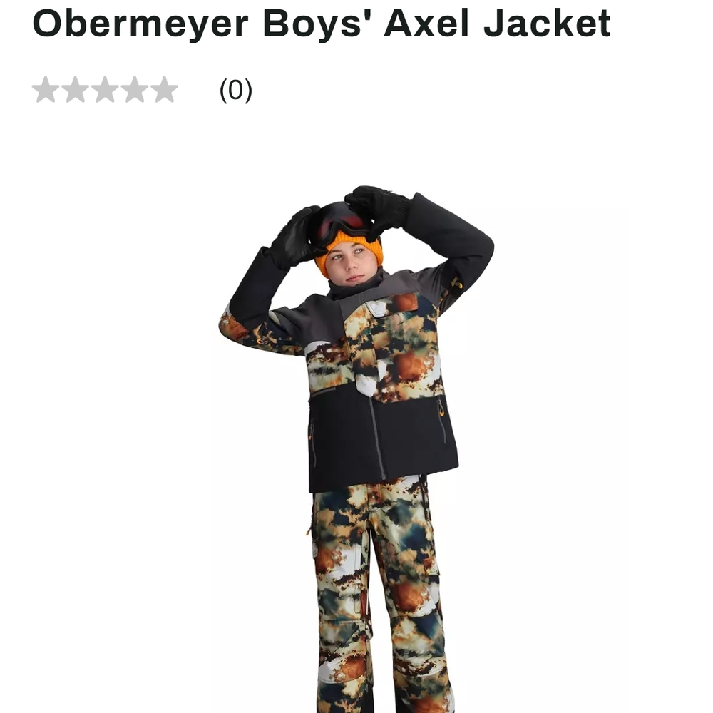 Obermeyer Boys' Camouflage Winter Jacket
